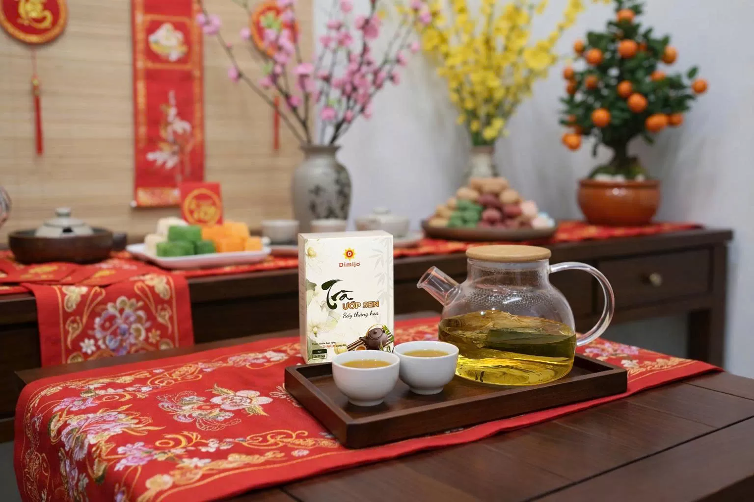 Trà ướp sen sấy thăng hoa