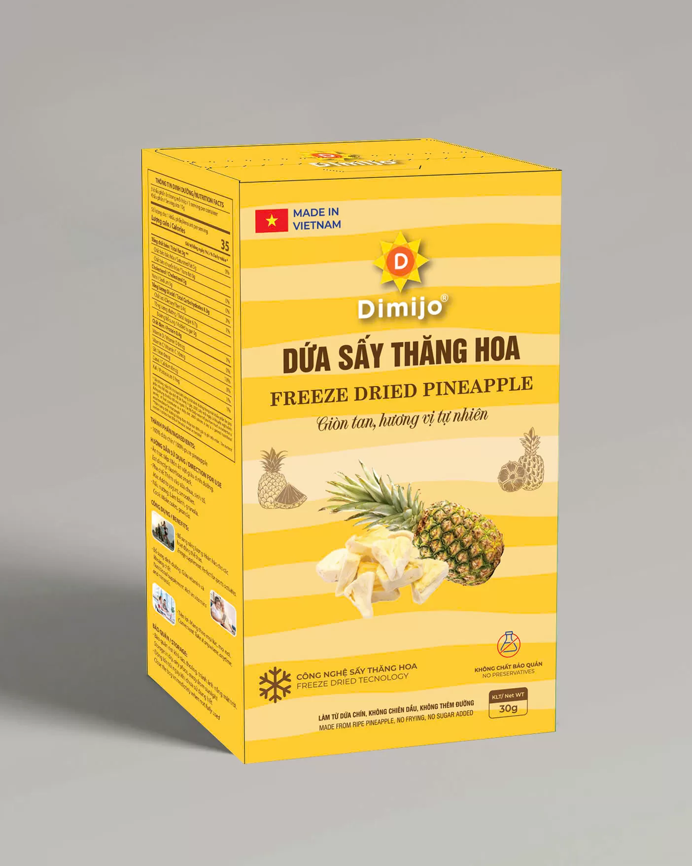 Dứa sấy thăng hoa