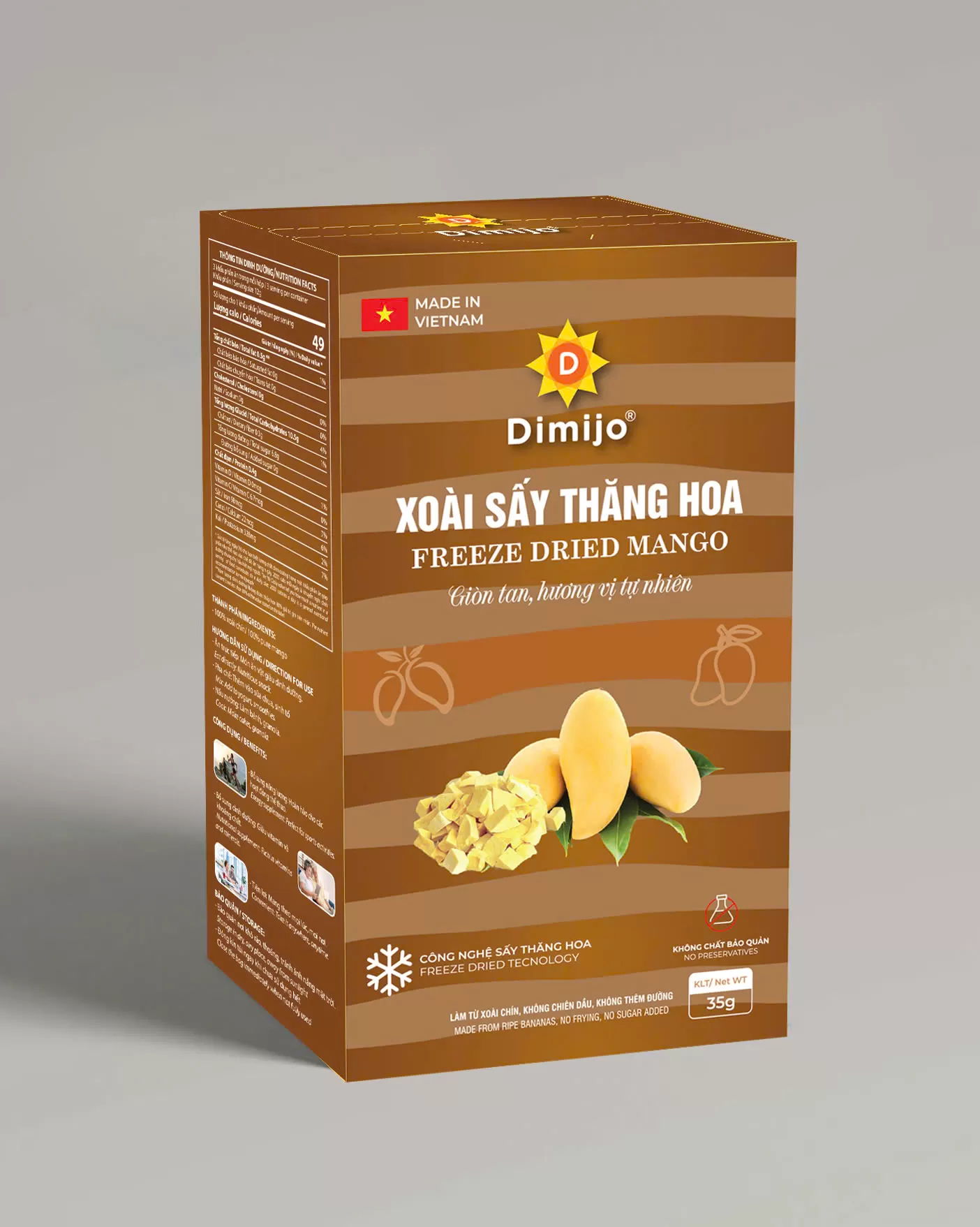 Xoài sấy thăng hoa